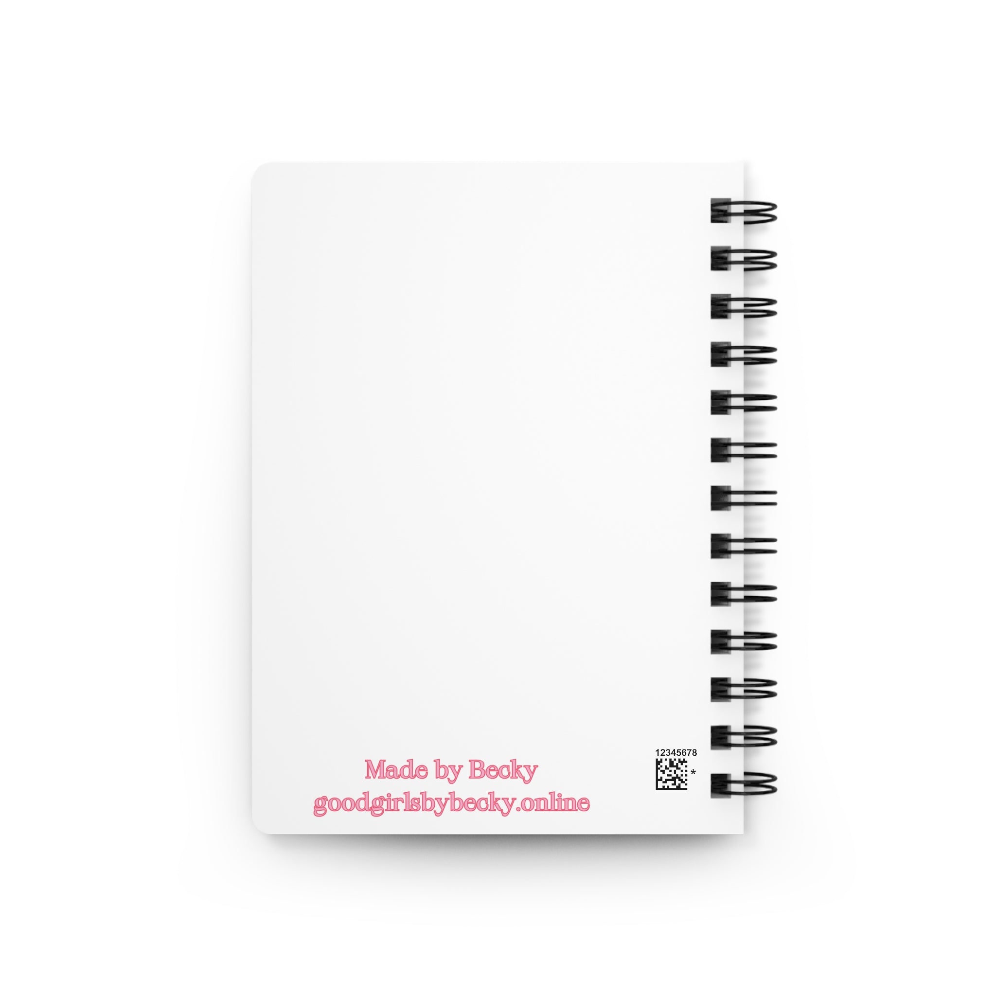 Just a Good Girl Who Loves Dirty Books Spiral Bound Journal | Cute Gift for Book Lovers, Journaling, Stationery, Pink Bows, Fun Reads