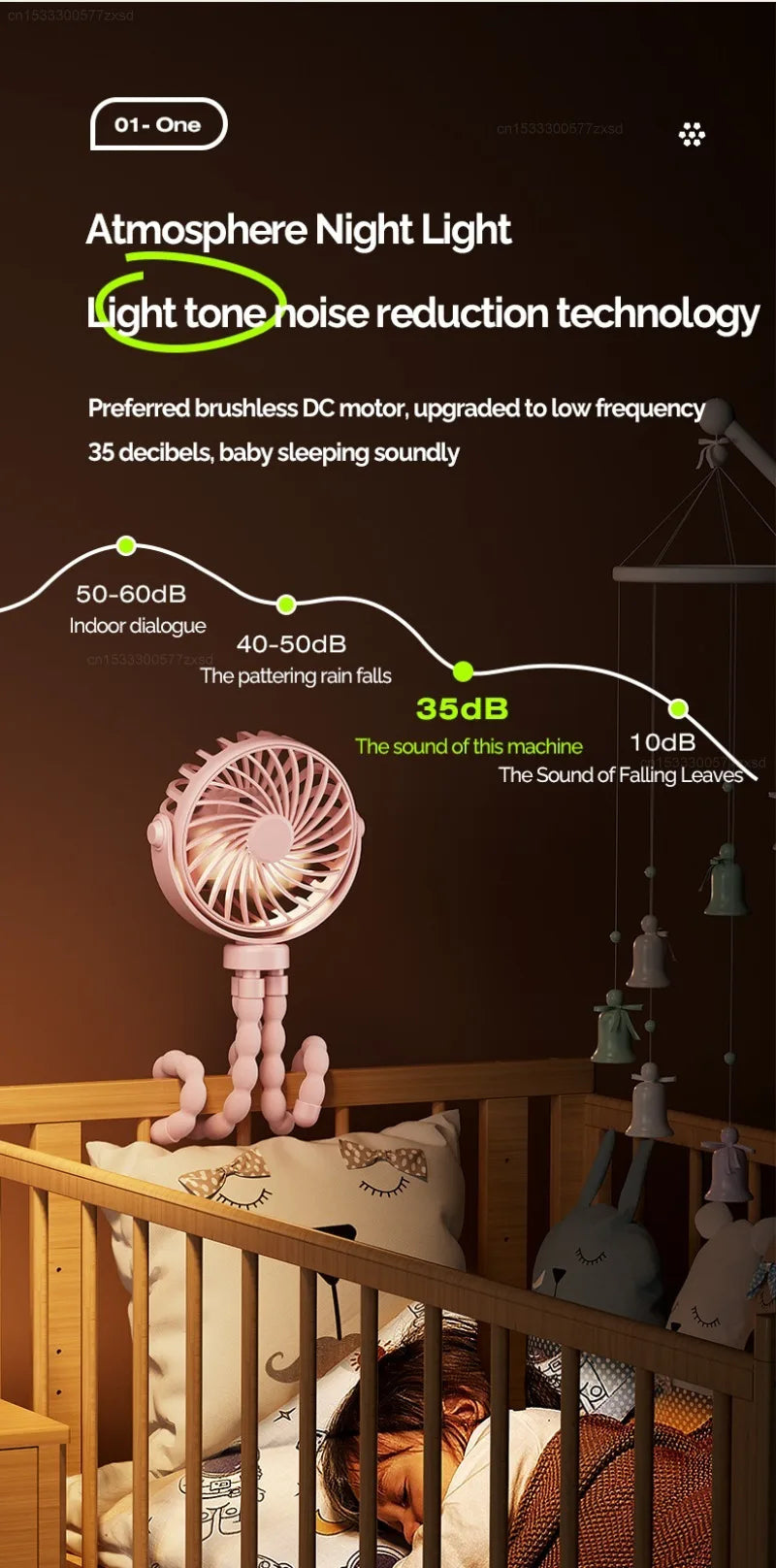 USB Rechargeable Portable Octopus Mini Fan, 3 Speed Handheld Cooling Fan With Hanger, For Stroller, Outdoor, Table, Necklace Good Girls Club