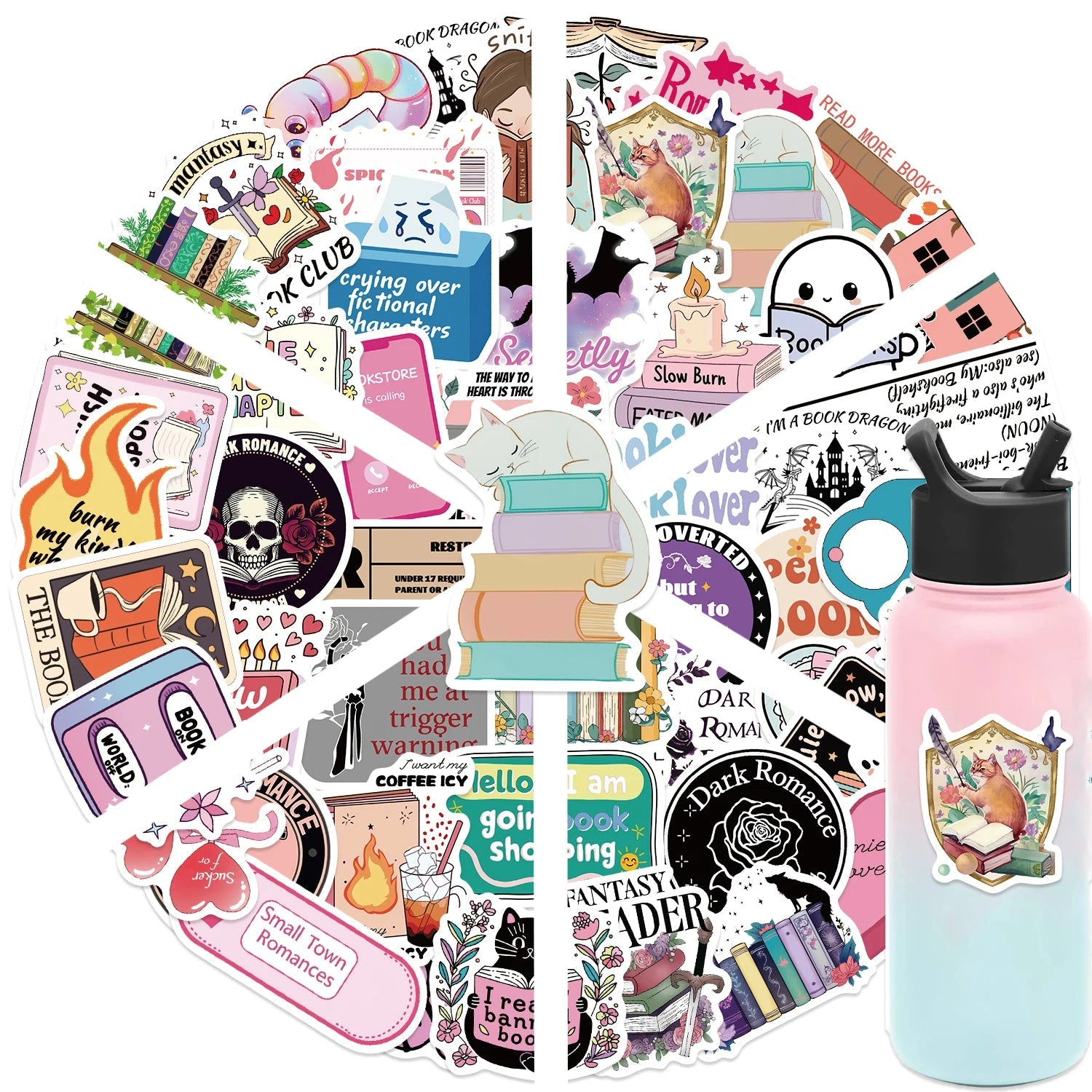 50pcs Book Lover's Stickers Good Girls Club