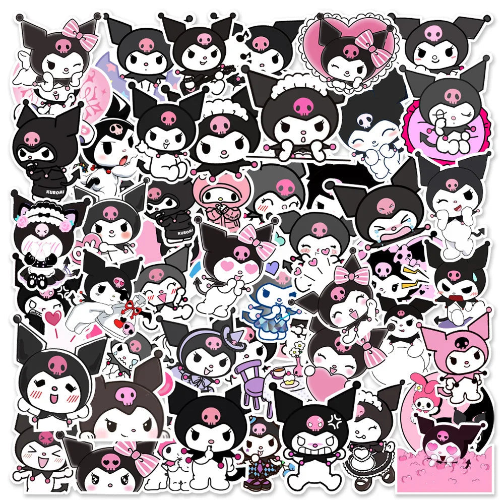 50Pcs Kawaii Sanrio Kuromi Stickers Good Girls Club