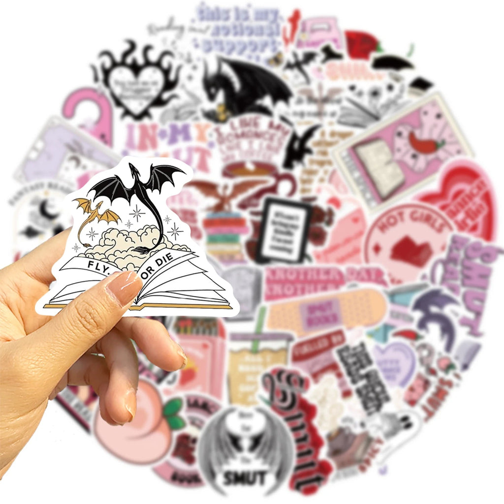 52pcs Bookish Smutty Reading Stickers Good Girls Club