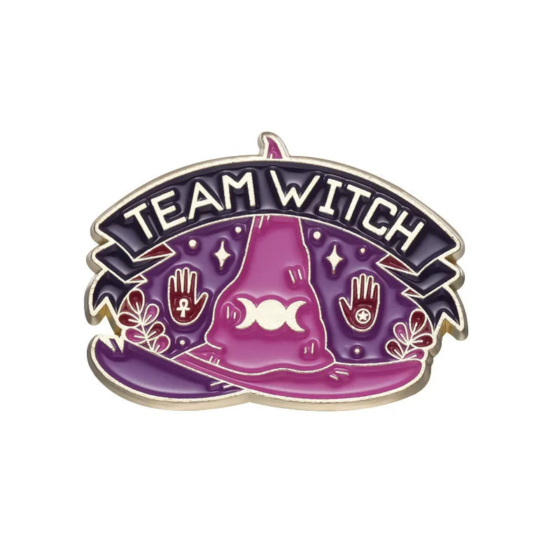 Witchy Black Cat Pins 1Pc Good Girls Club