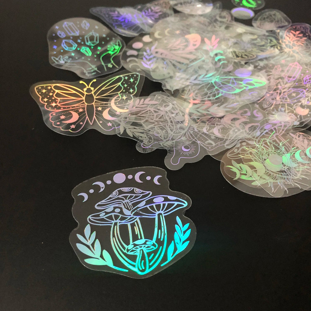 40pcs Holographic Glitter Moths and Butterflies Good Girls Club