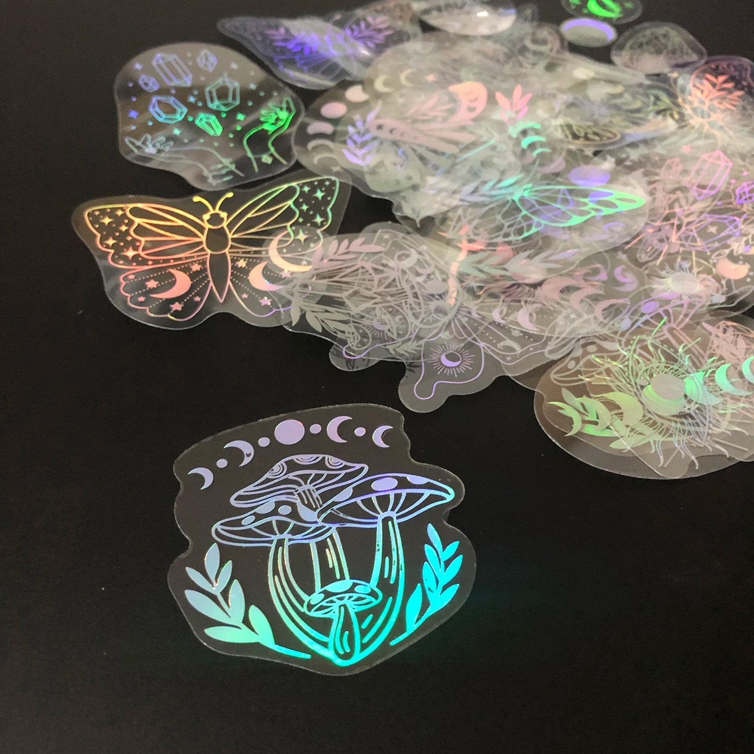 40pcs Holographic Glitter Moths and Butterflies Good Girls Club
