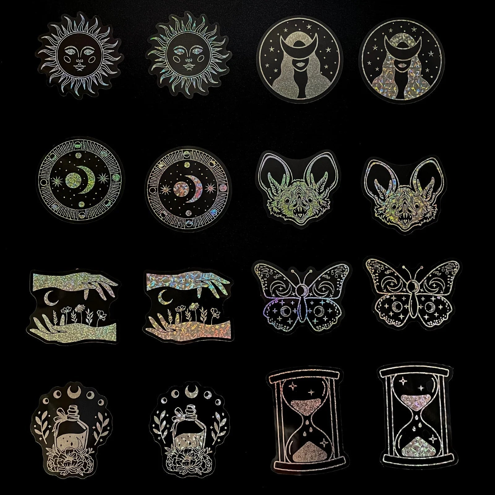100 Gothic, Moon Holo Stickers Good Girls Club