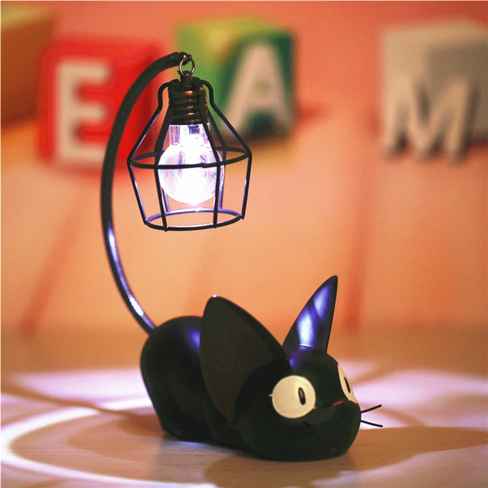 Cute Black Cat Lamp - JiJi Resin Cat  - Design lamp Creative Night Light Table Bedside Good Girls Club