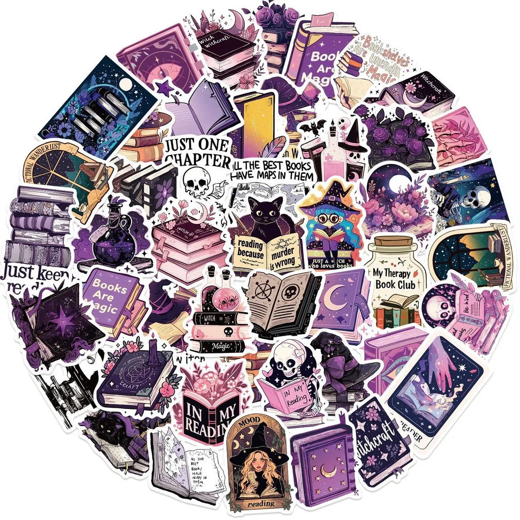 50PCS Purple Witch Stickers Good Girls Club