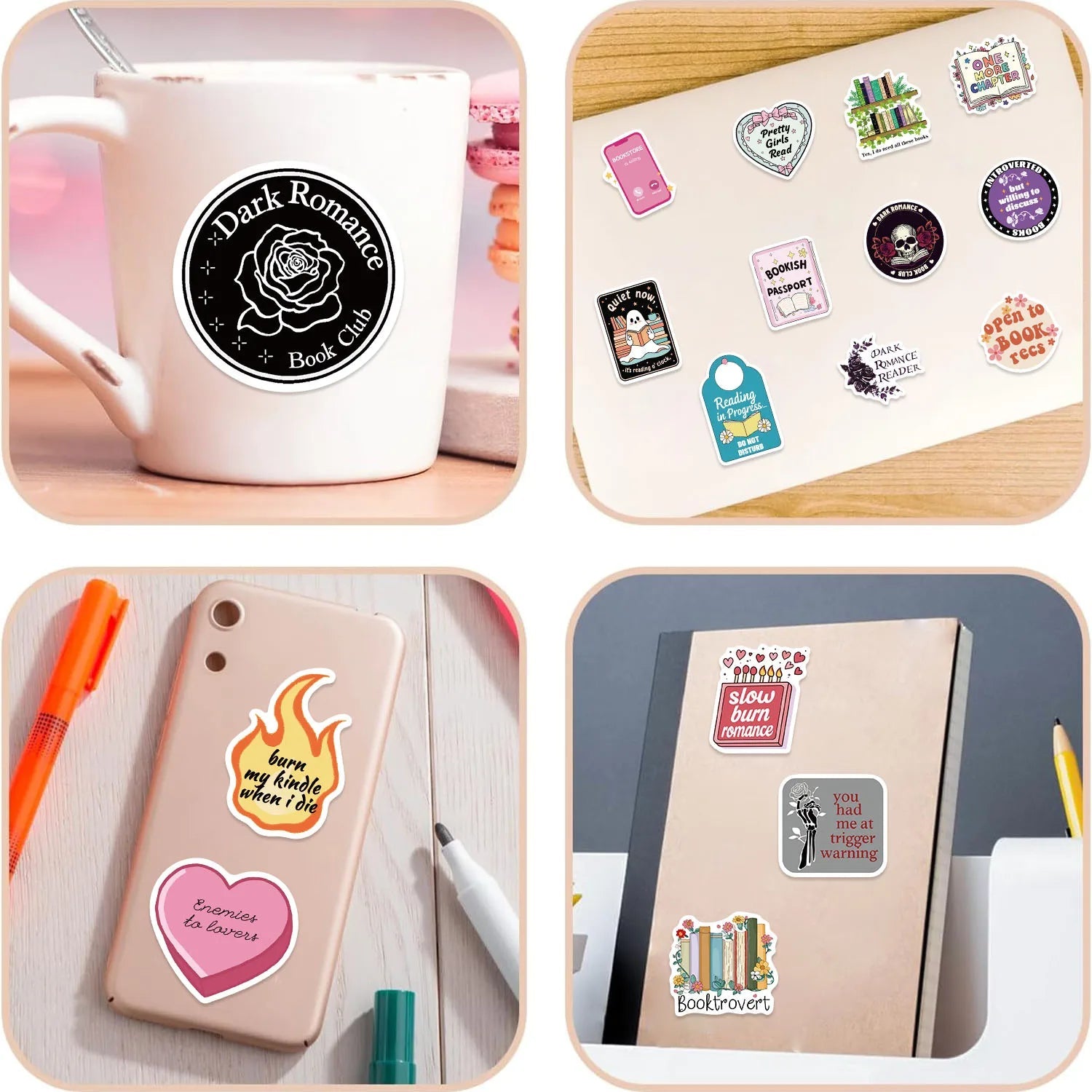50pcs Book Lover's Stickers Good Girls Club