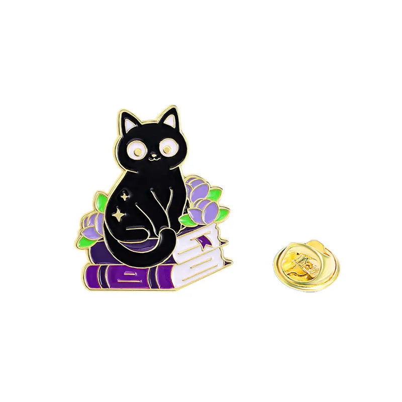 Witchy Black Cat Pins 1Pc Good Girls Club