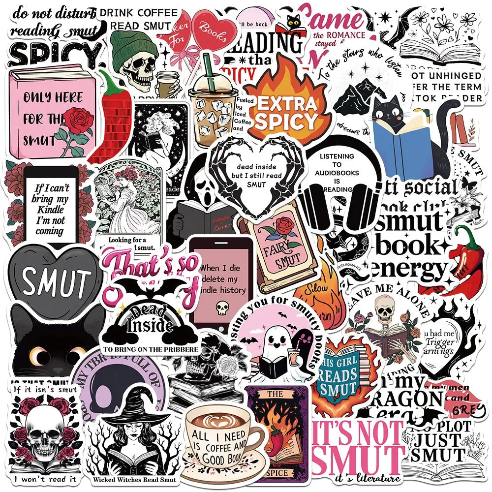 50pcs Smut Bookish Stickers Good Girls Club