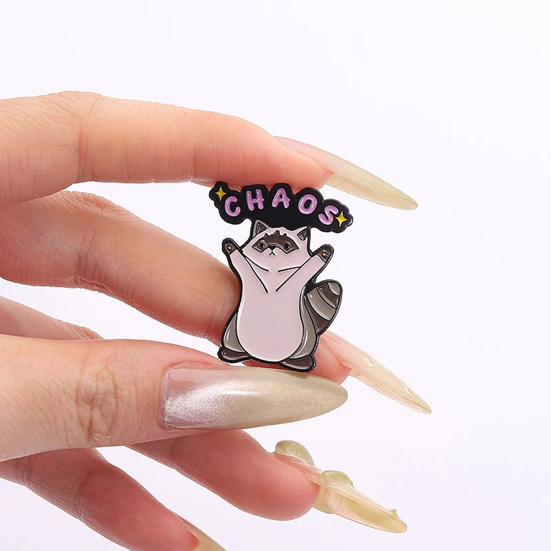 Chaos Raccoon Pin 1pcs Good Girls Club