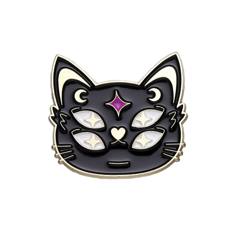 Witchy Black Cat Pins 1Pc Good Girls Club