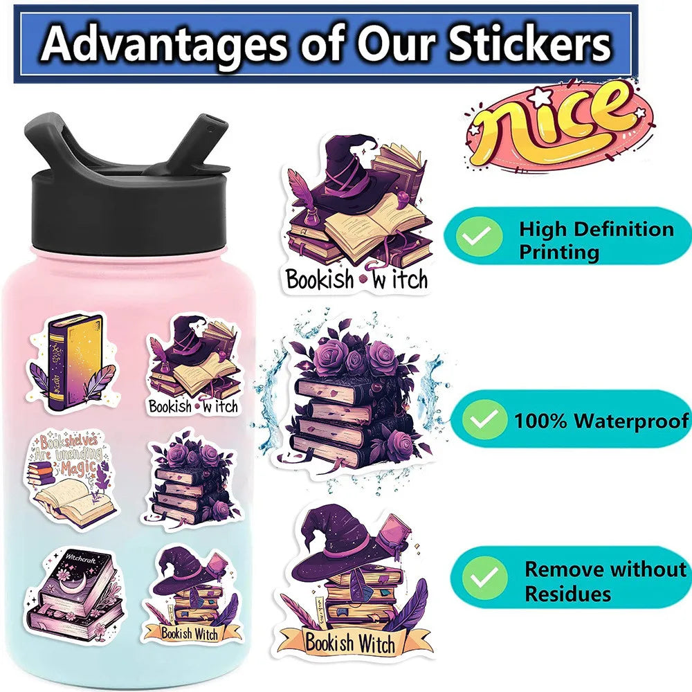 50PCS Purple Witch Stickers Good Girls Club
