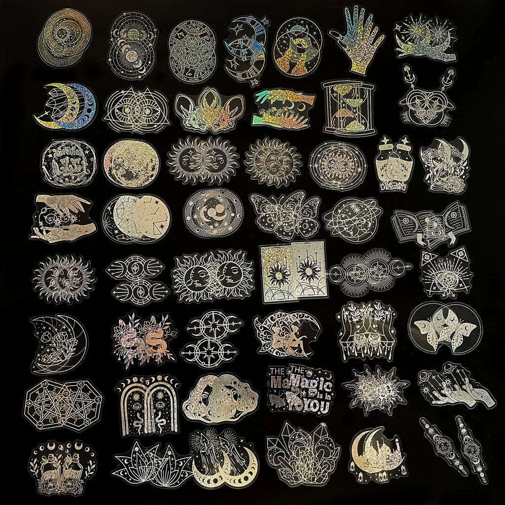 100 Gothic, Moon Holo Stickers Good Girls Club