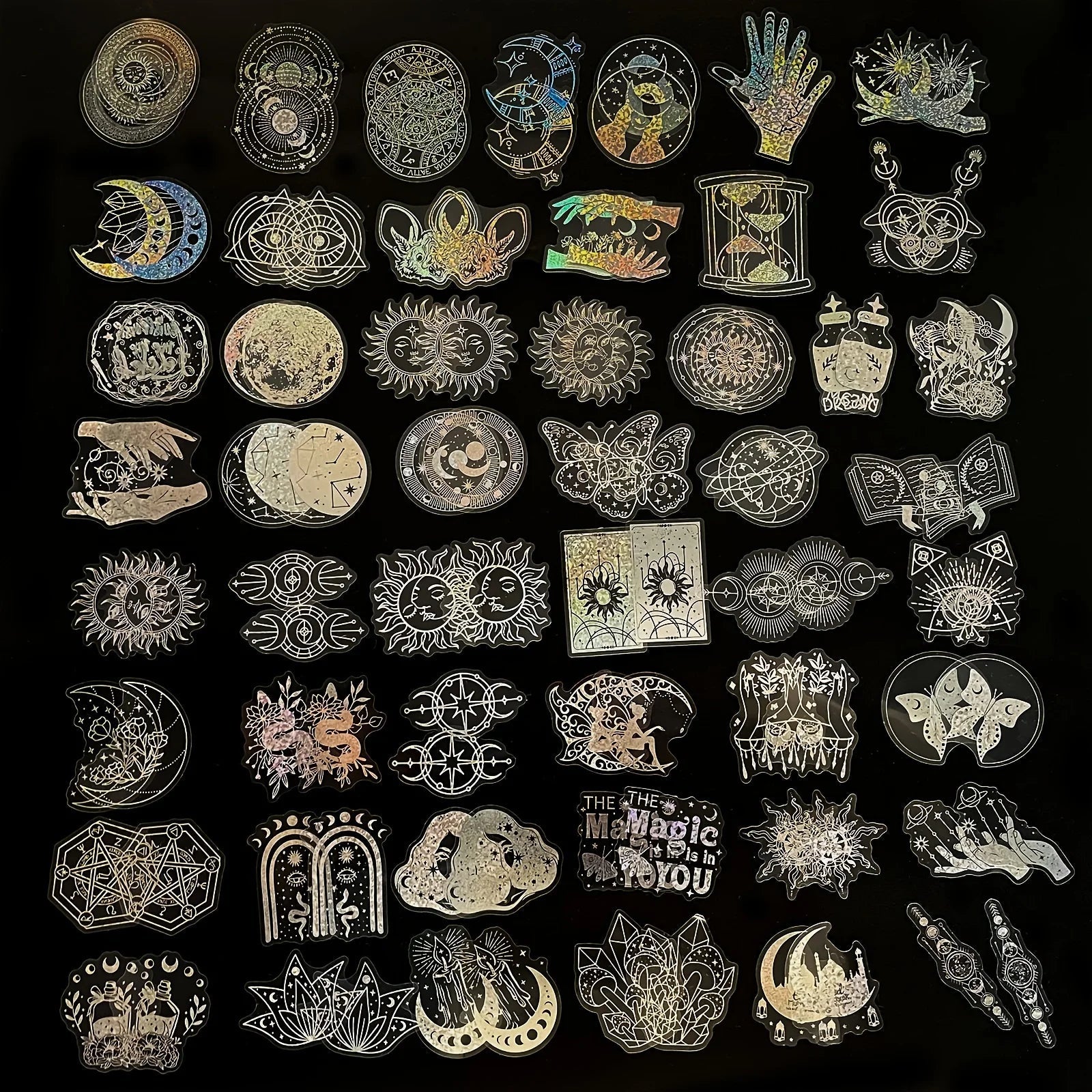 100 Gothic, Moon Holo Stickers Good Girls Club