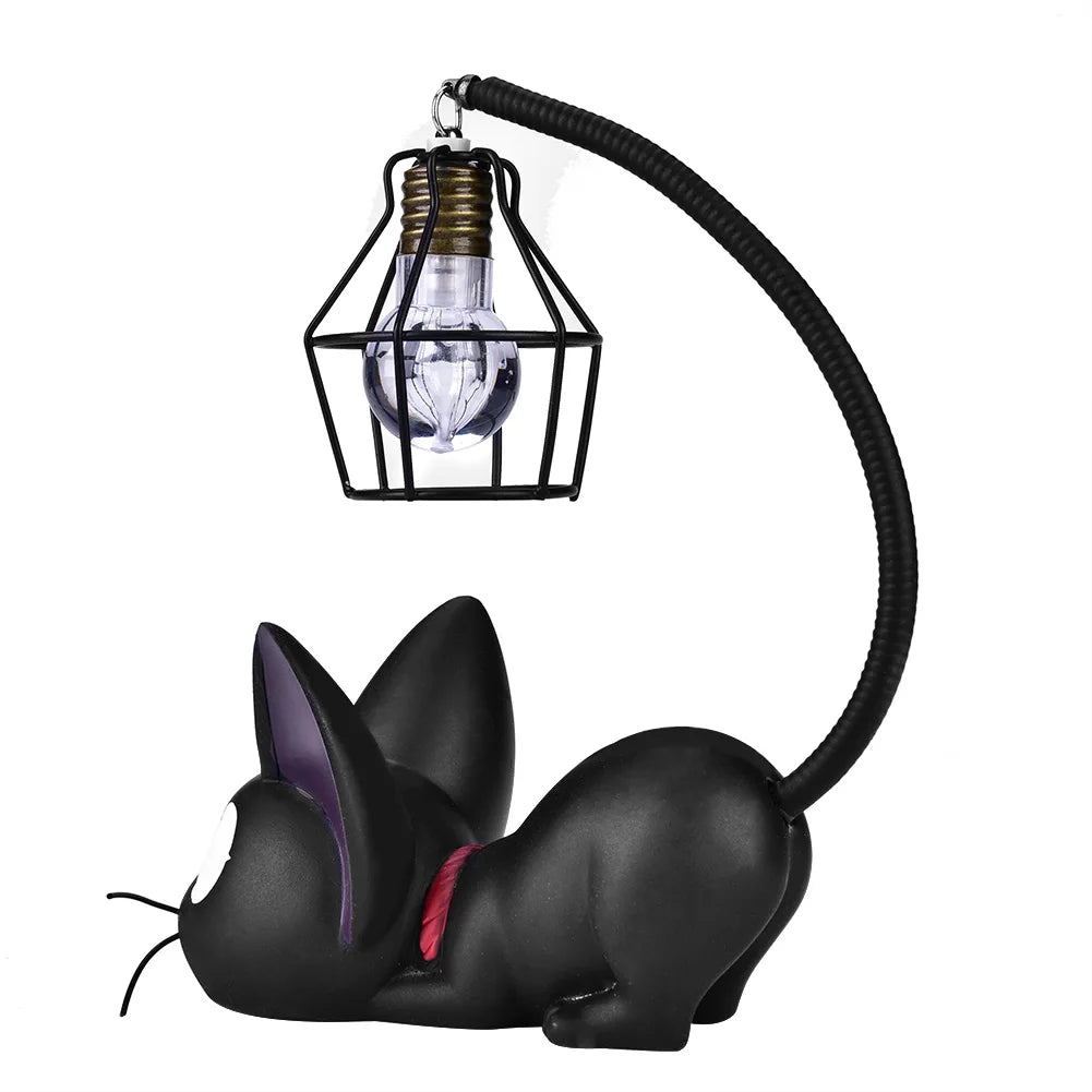 Cute Black Cat Lamp - JiJi Resin Cat  - Design lamp Creative Night Light Table Bedside Good Girls Club