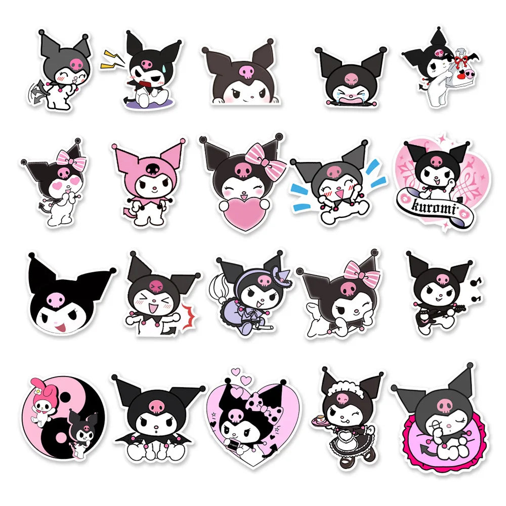 50Pcs Kawaii Sanrio Kuromi Stickers Good Girls Club
