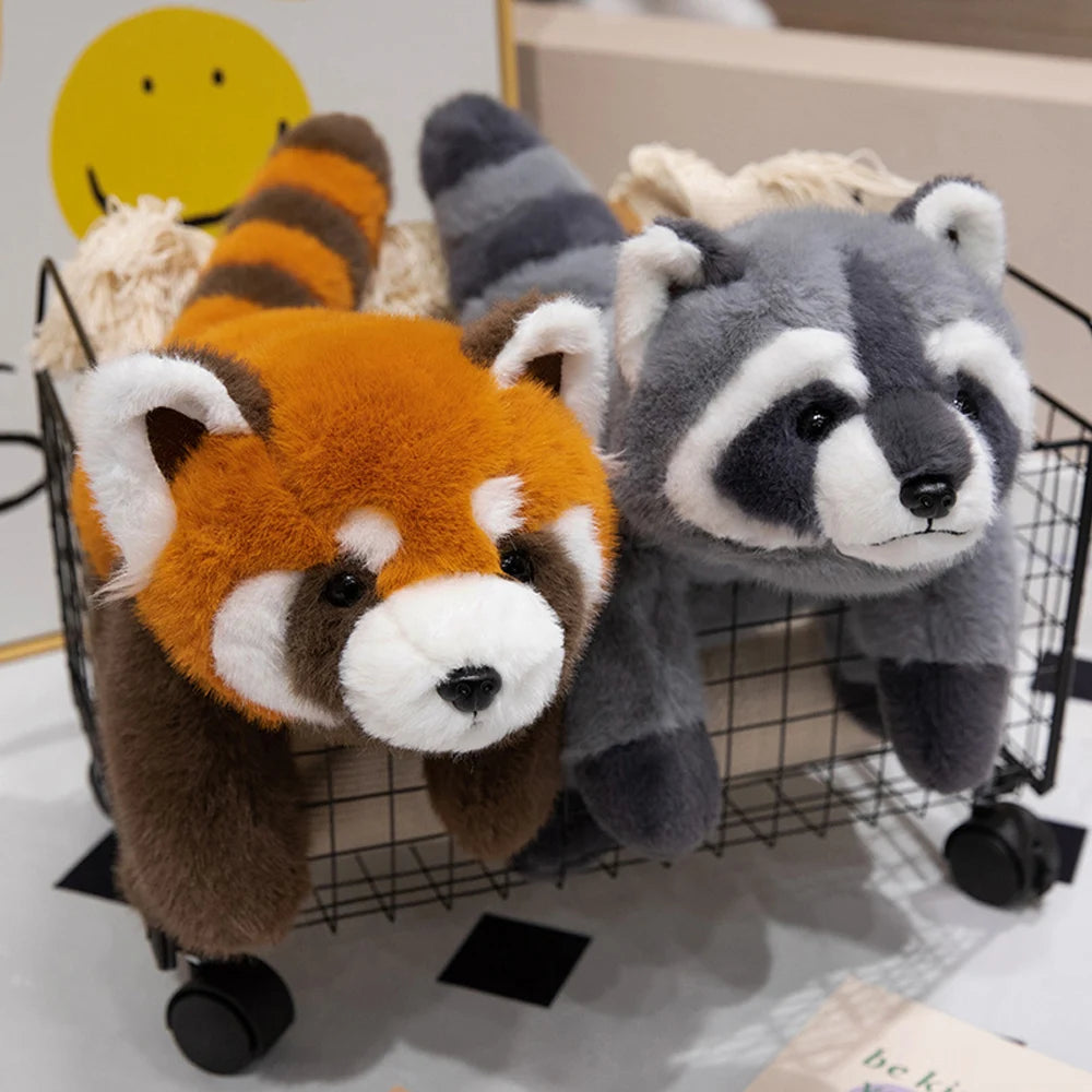 Sleeping/Lying Raccoon and Red Panda Plush Toys Good Girls Club