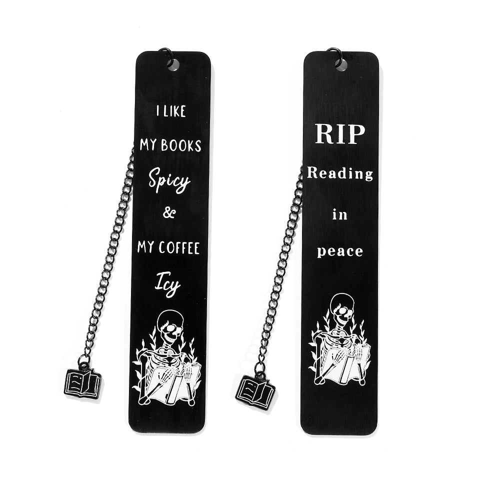 Skeleton Reading Bookmark 1pc Good Girls Club