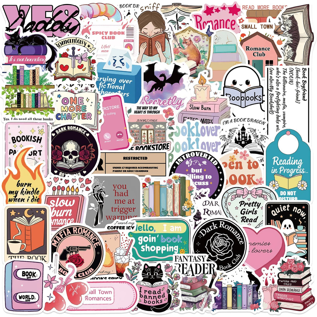 50pcs Book Lover's Stickers Good Girls Club
