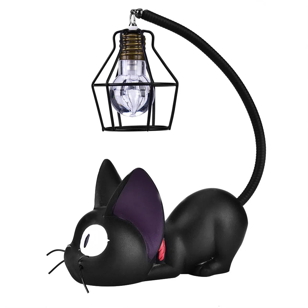 Cute Black Cat Lamp - JiJi Resin Cat  - Design lamp Creative Night Light Table Bedside Good Girls Club