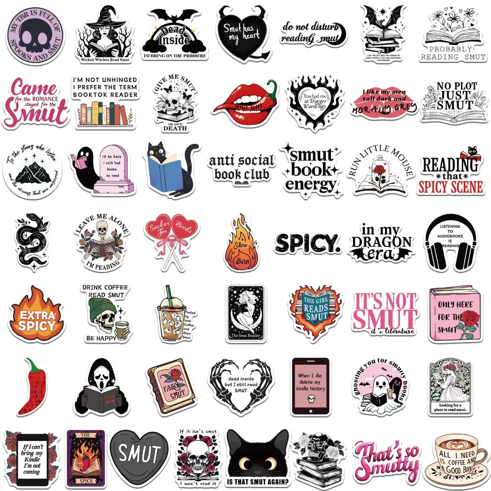 50pcs Smut Bookish Stickers Good Girls Club