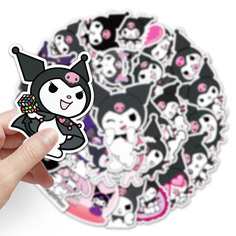 50Pcs Kawaii Sanrio Kuromi Stickers Good Girls Club