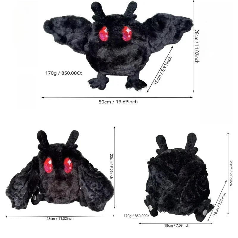 28cm Horror Lore Black Moth Plush Toy Good Girls Club