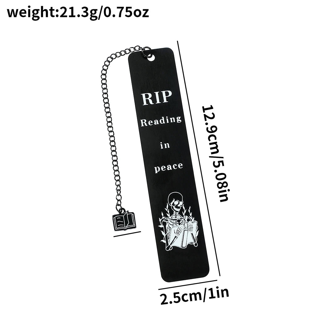 Skeleton Reading Bookmark 1pc Good Girls Club
