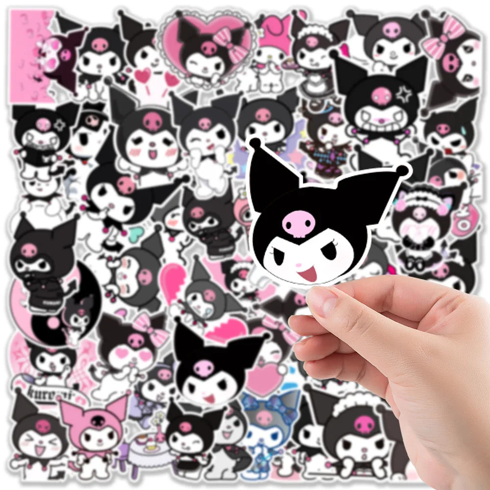50Pcs Kawaii Sanrio Kuromi Stickers Good Girls Club