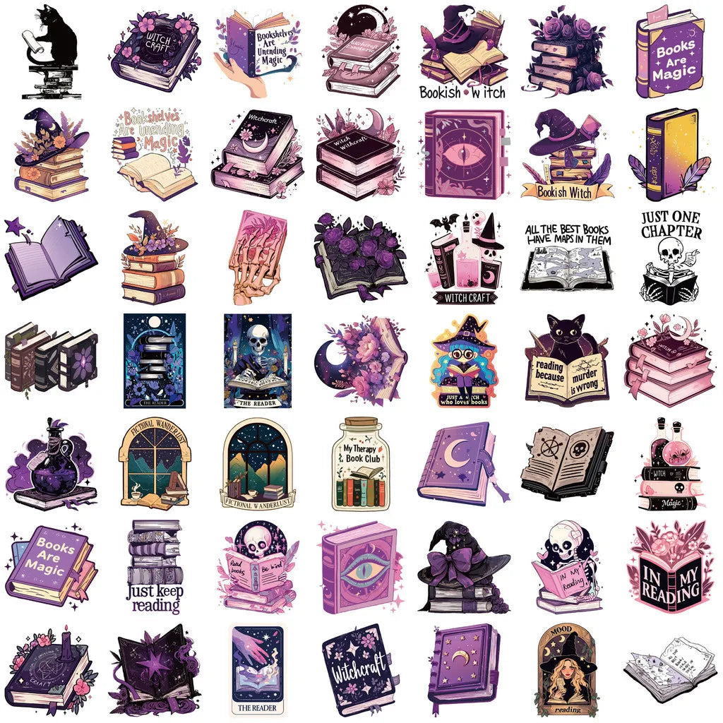 50PCS Purple Witch Stickers Good Girls Club