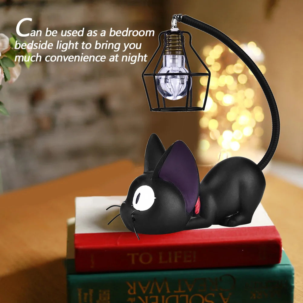 Cute Black Cat Lamp - JiJi Resin Cat  - Design lamp Creative Night Light Table Bedside Good Girls Club