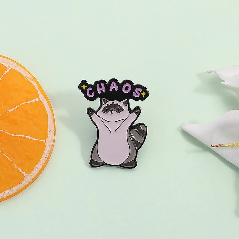 Chaos Raccoon Pin 1pcs Good Girls Club